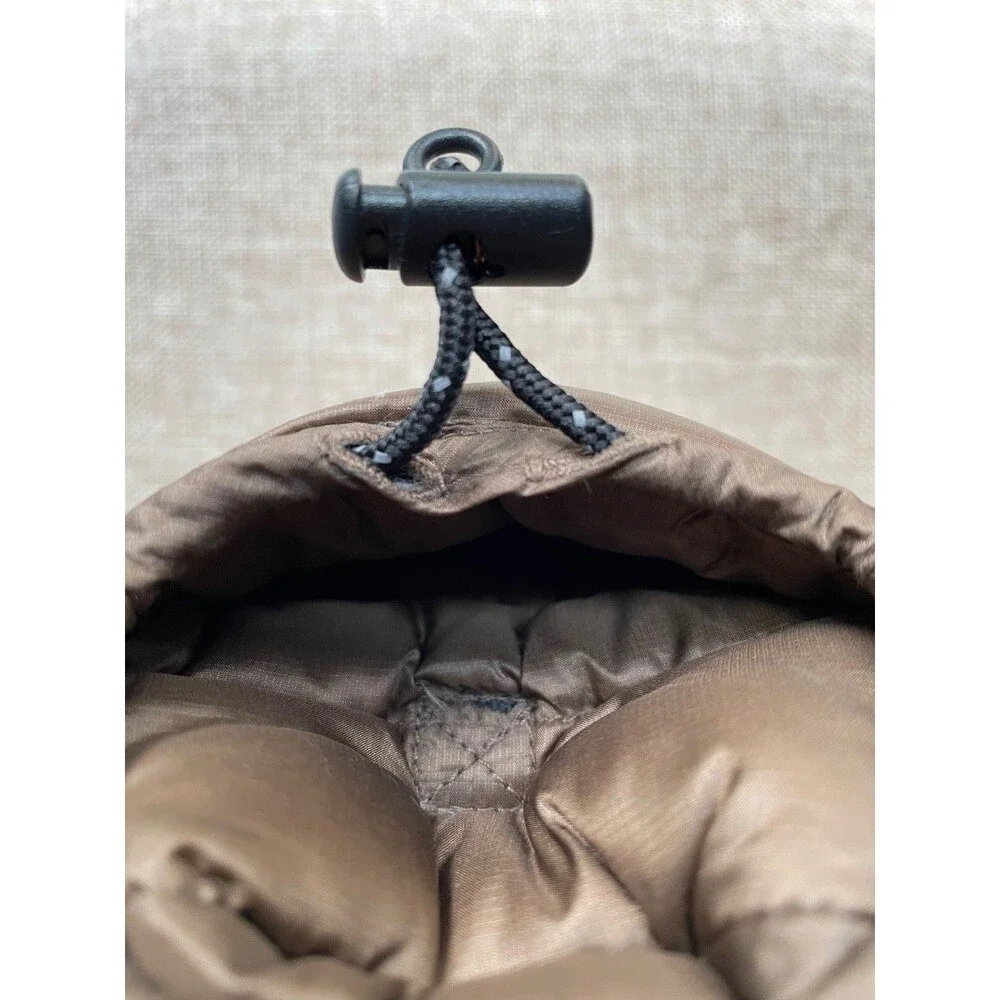 NANGA Mini Sleeping Bag Phone Case Coyote Brown Down-Filled Gorpcore EDC Pouch